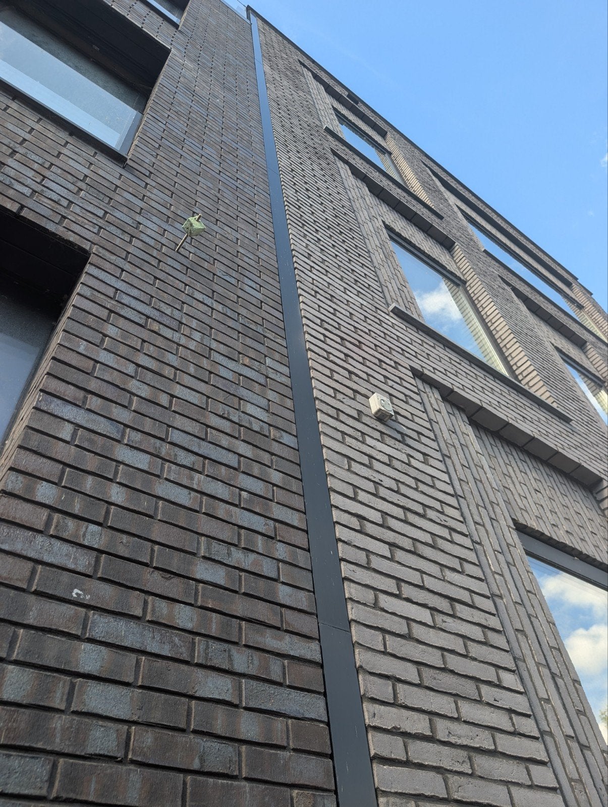 2x 3m Aluminium Regenpijp regenbuis Vierkant RAL 7021 15 cm, Ophalen of Verzenden