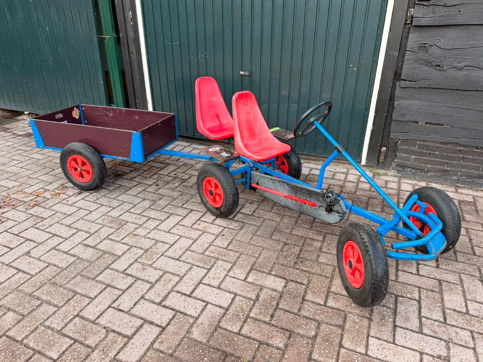 skelter met duozit en kar, Ophalen, Gebruikt, Mammoet, Duozit