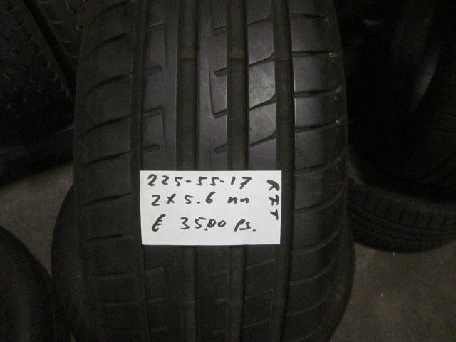 225 55 17 Goodyear, Continental zomerbanden, 17 inch, Ophalen of Verzenden, Band(en), Personenwagen