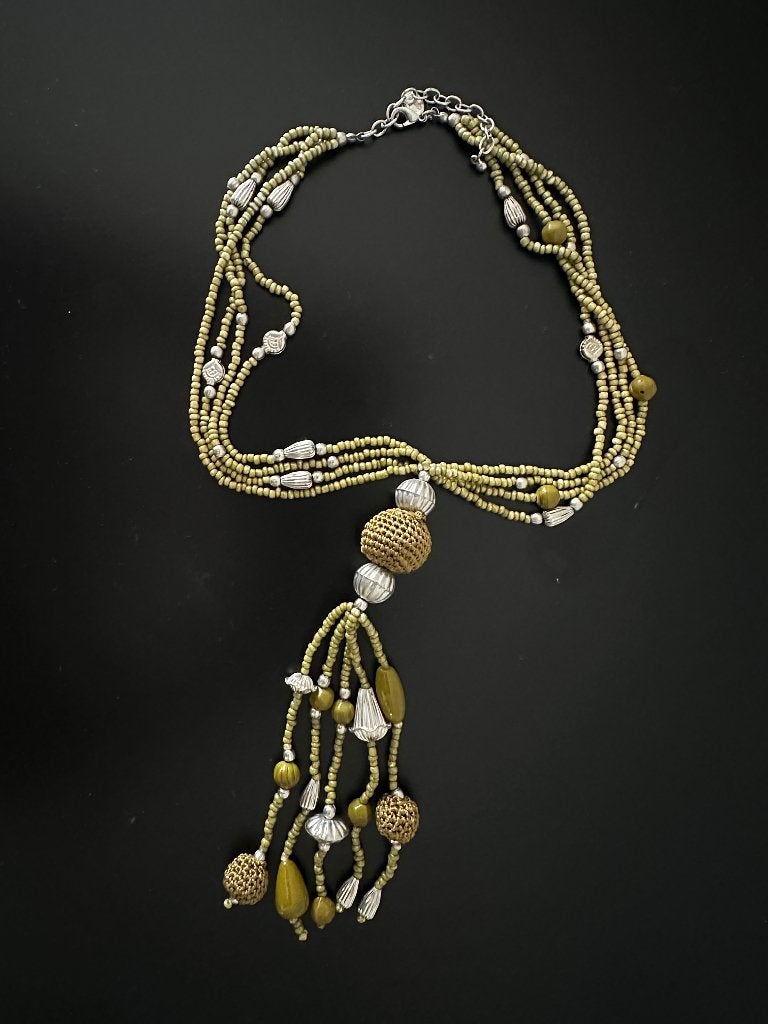 Ketting, Sieraden, Tassen en Uiterlijk, Kettingen, Ophalen of Verzenden, Nieuw, Groen, Overige materialen