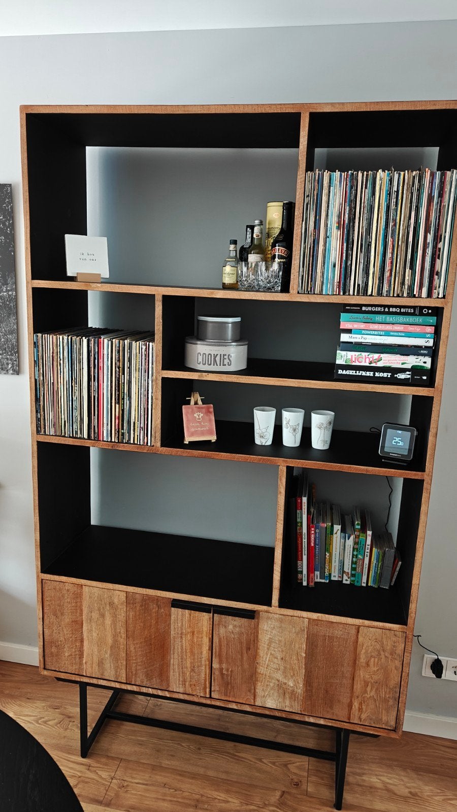 DTP Home Boekenkast Odeon No.2 - Teak Hout, Huis en Inrichting, Ophalen