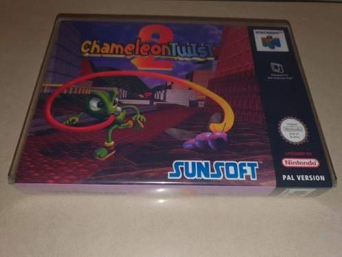 Chameleon Twist 2 N64 Game Case, Spelcomputers en Games, Games | Nintendo 64, Avontuur en Actie, Verzenden, 1 speler, Zo goed als nieuw