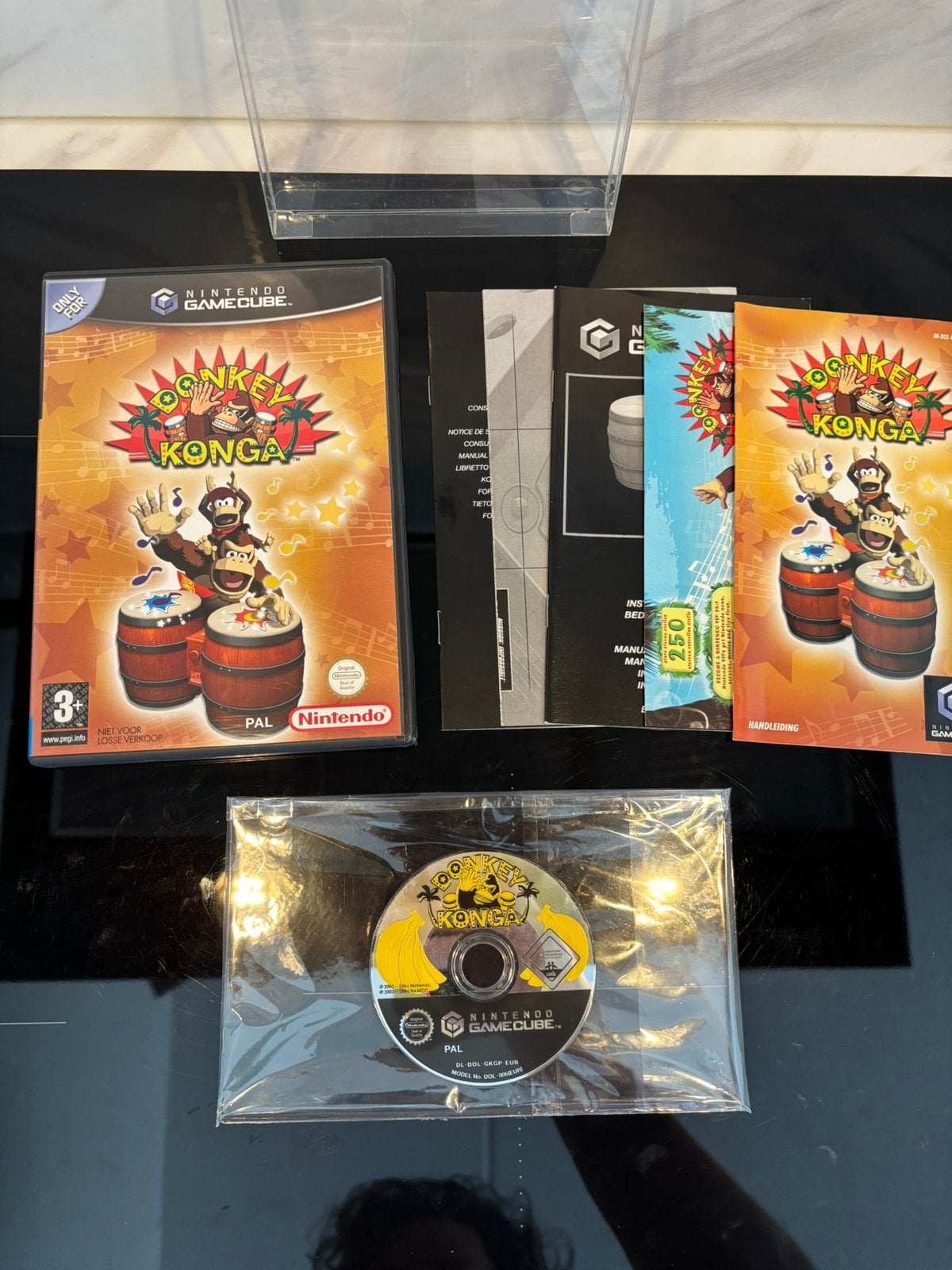 Nintendo Gamecube Donkey Konga, 1 speler, Ophalen of Verzenden, Zo goed als nieuw, Vanaf 3 jaar