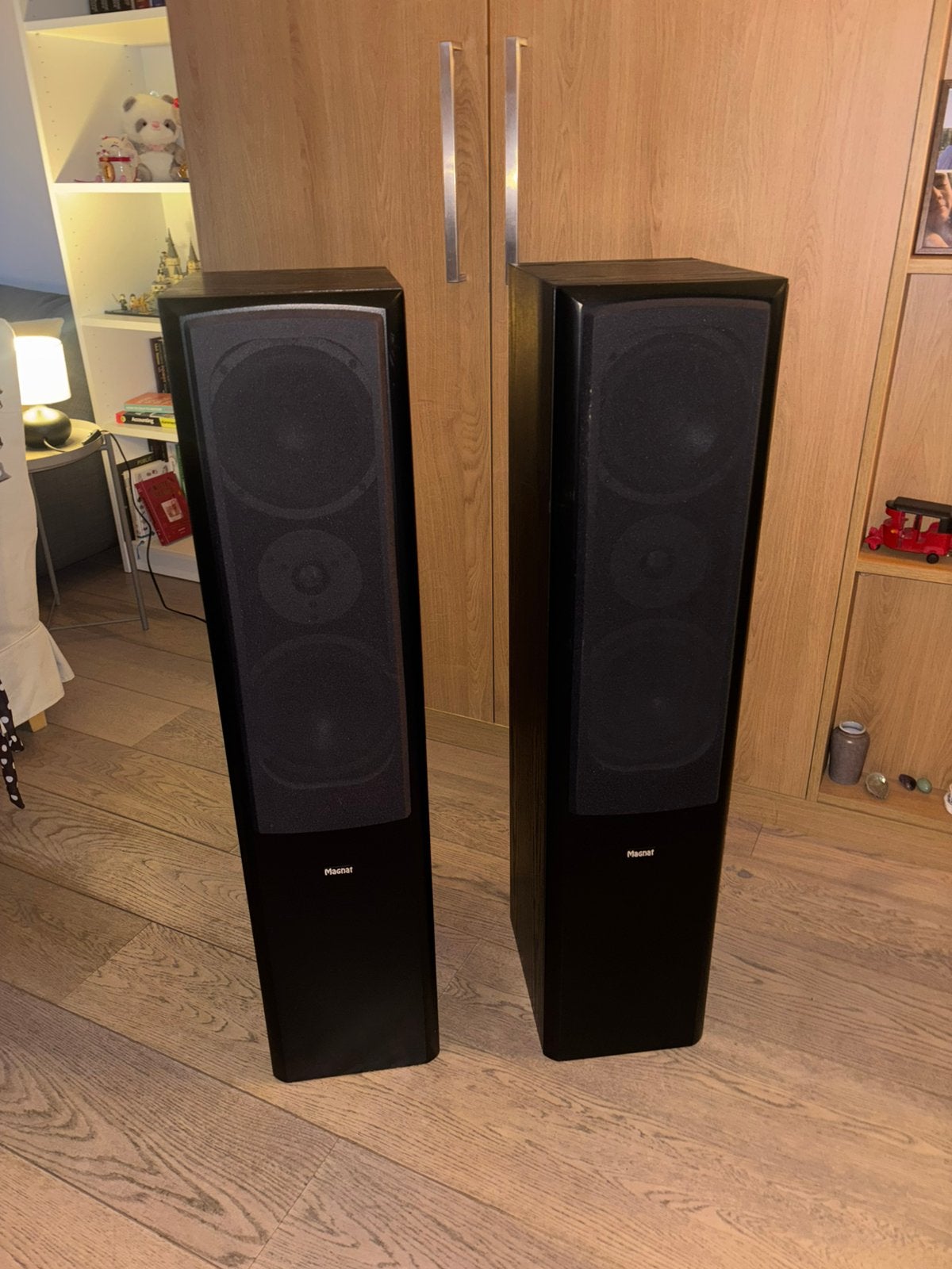 Stereo floor speakers: Magnat Vector 55, 150 watt of meer, Stereo speakers, Gebruikt, Inclusief kabels