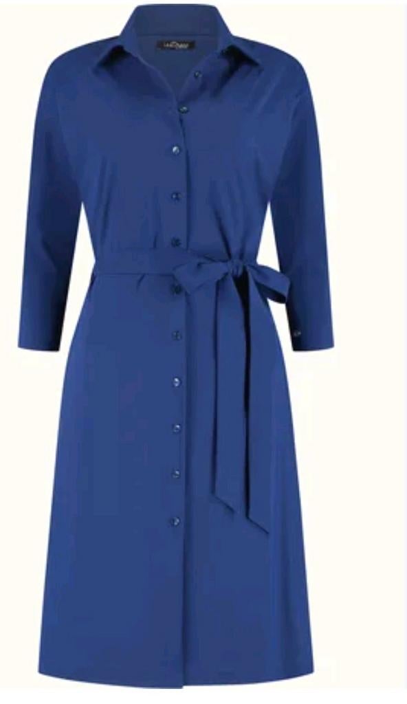 Paarse doorknoopjurk jurk ladress la dress l xl, Kleding | Dames, Jurken, Verzenden, Paars, Maat 42/44 (L), Zo goed als nieuw