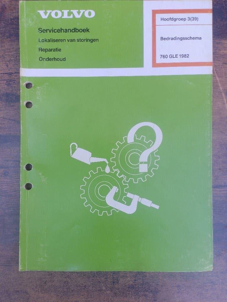 Volvo 760 GLE 1982 dealer werkplaatsboek stroomschema's, Ophalen of Verzenden, Gelezen, Volvo