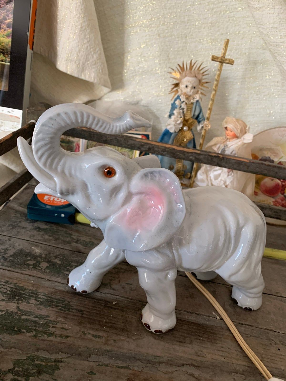 Vintage Olifant Parfumlampje, Vintage, Gebruikt, T, Ophalen of Verzenden
