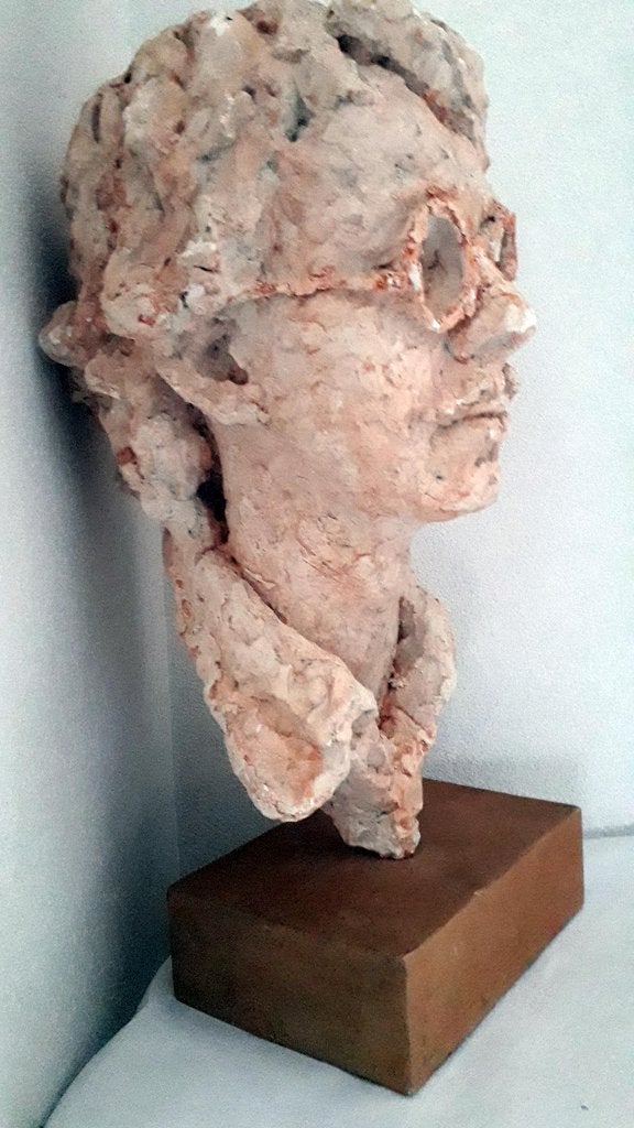 GEBEELDHOUWD MANSPERSOON, Antiek en Kunst, Ophalen of Verzenden