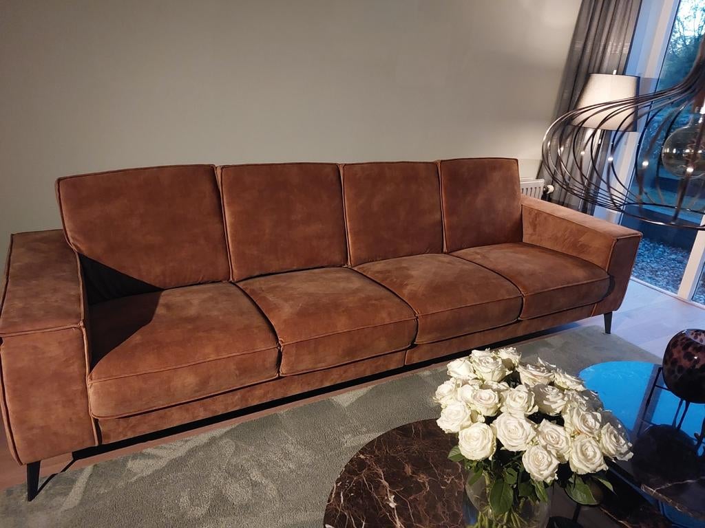 Comfortabele 4-zits bank - Zo goed als nieuw, Ophalen, Tweepersoons, 75 tot 100 cm, Zo goed als nieuw