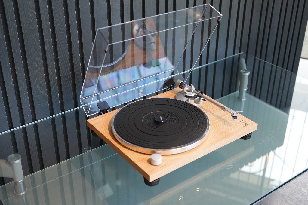 Audio Technica AT-LPW30TK Teak Platenspeler, Nieuw, Pitch-regelaar, Platenspeler, Ophalen