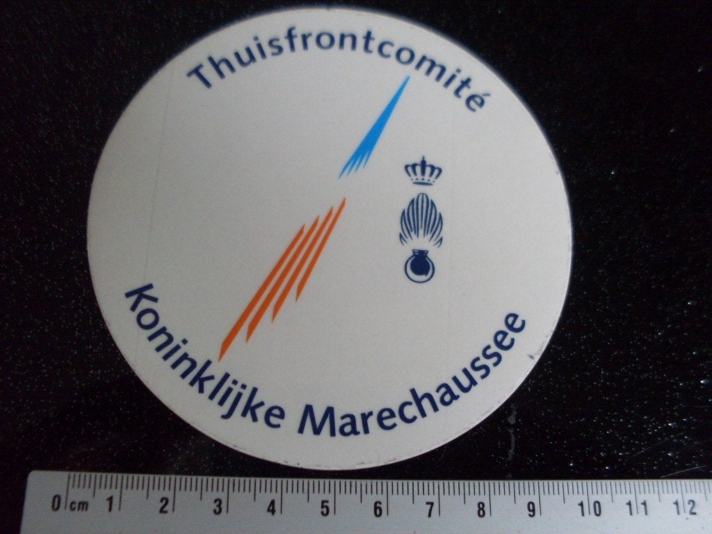 ruit sticker thuisfront comité koninklijke marechaussee logo, Verzamelen, Ophalen of Verzenden, Zo goed als nieuw, Bedrijf of Vereniging