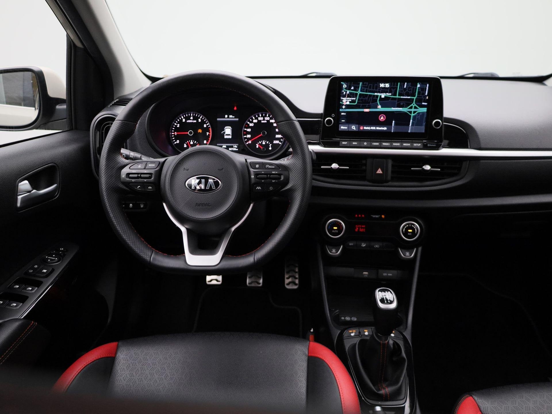 Kia Picanto 1.0 T-GDi GT-Line 5p | Navigatie | Schuifdak | A, Auto's, Kia, 12 maanden, 101 pk, Gebruikt, Origineel Nederlands