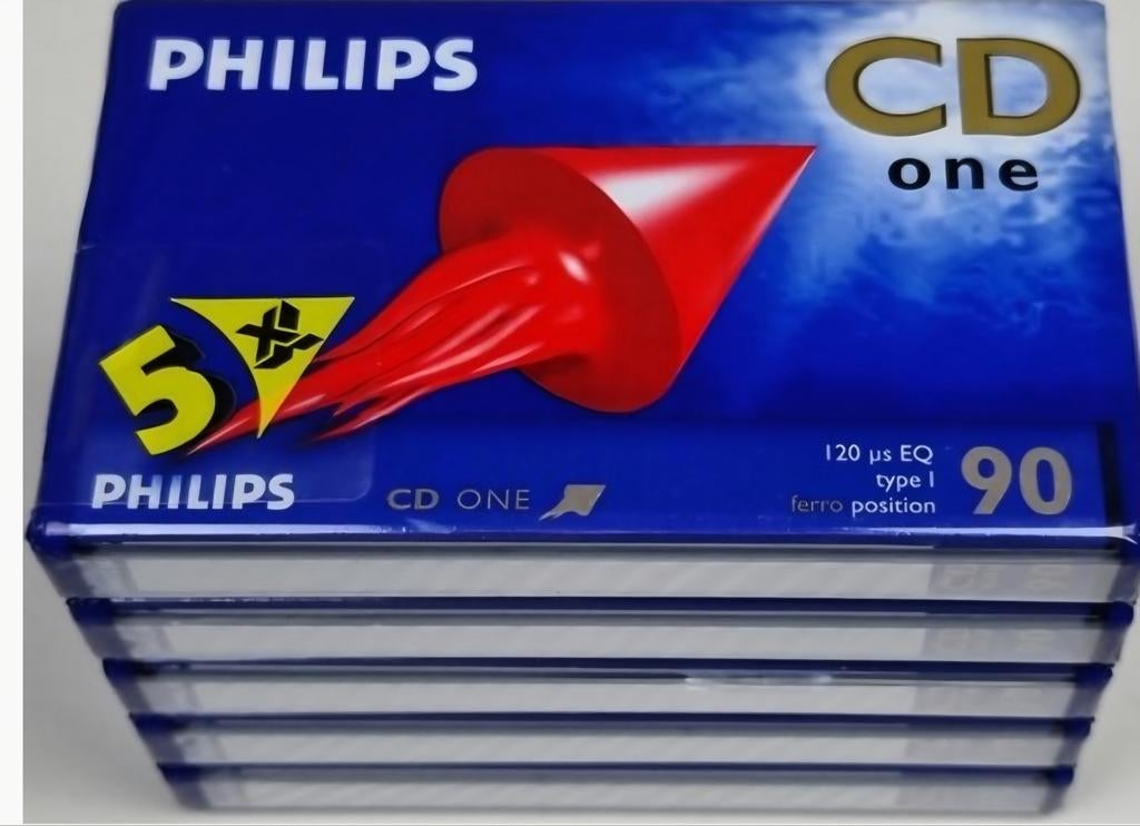 Philips Cassettebandjes CD one 90 min (10 stuks) in seal, Cd's en Dvd's, Cassettebandjes, 2 t/m 25 bandjes, Overige genres, Ophalen of Verzenden