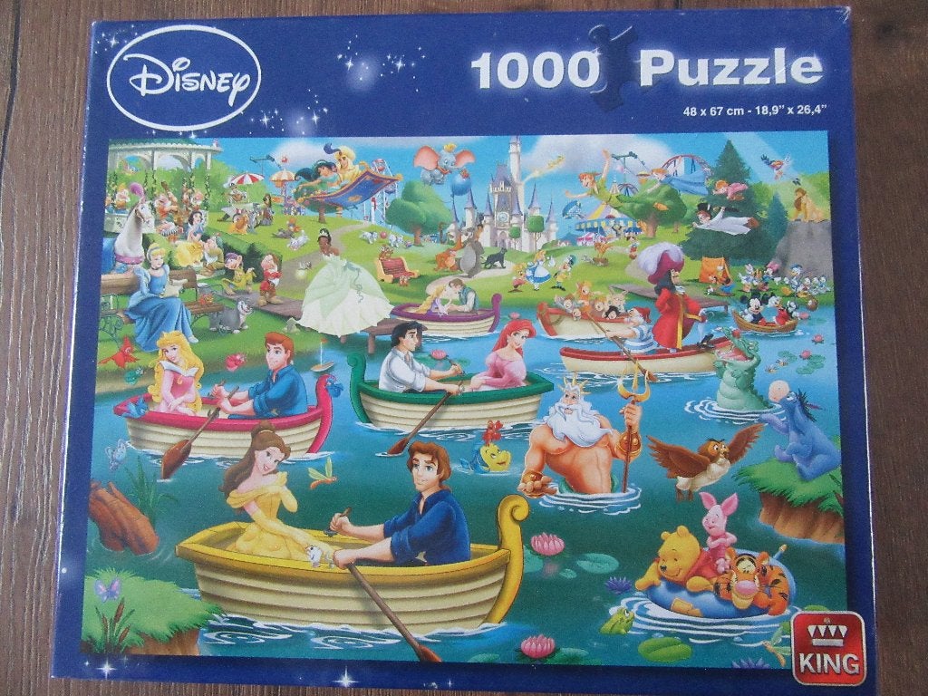DISNEY puzzels 1 en 2, Ophalen of Verzenden, 500 t/m 1500 stukjes, Zo goed als nieuw, Legpuzzel