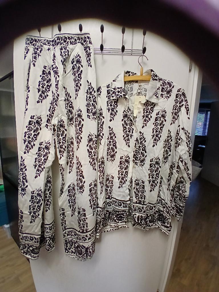 Katoenen ZomerPak, Kostuum of Pak, Wit, Maat 46/48 (XL) of groter, Nieuw