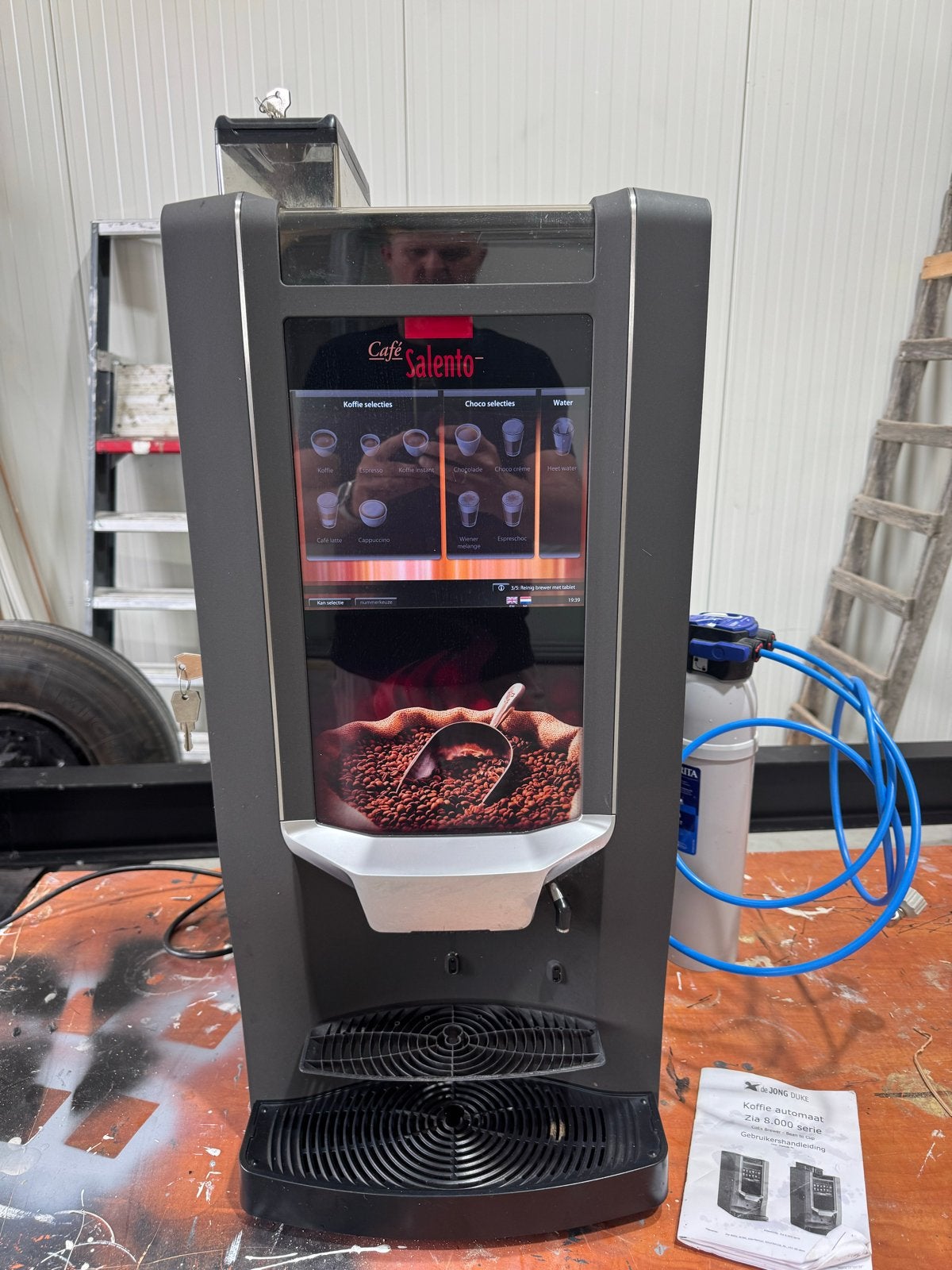 Koffieautomaat de Jong Duke - Café Salento bonen, Witgoed en Apparatuur, Ophalen, Gebruikt, 10 kopjes of meer, Koffiemachine
