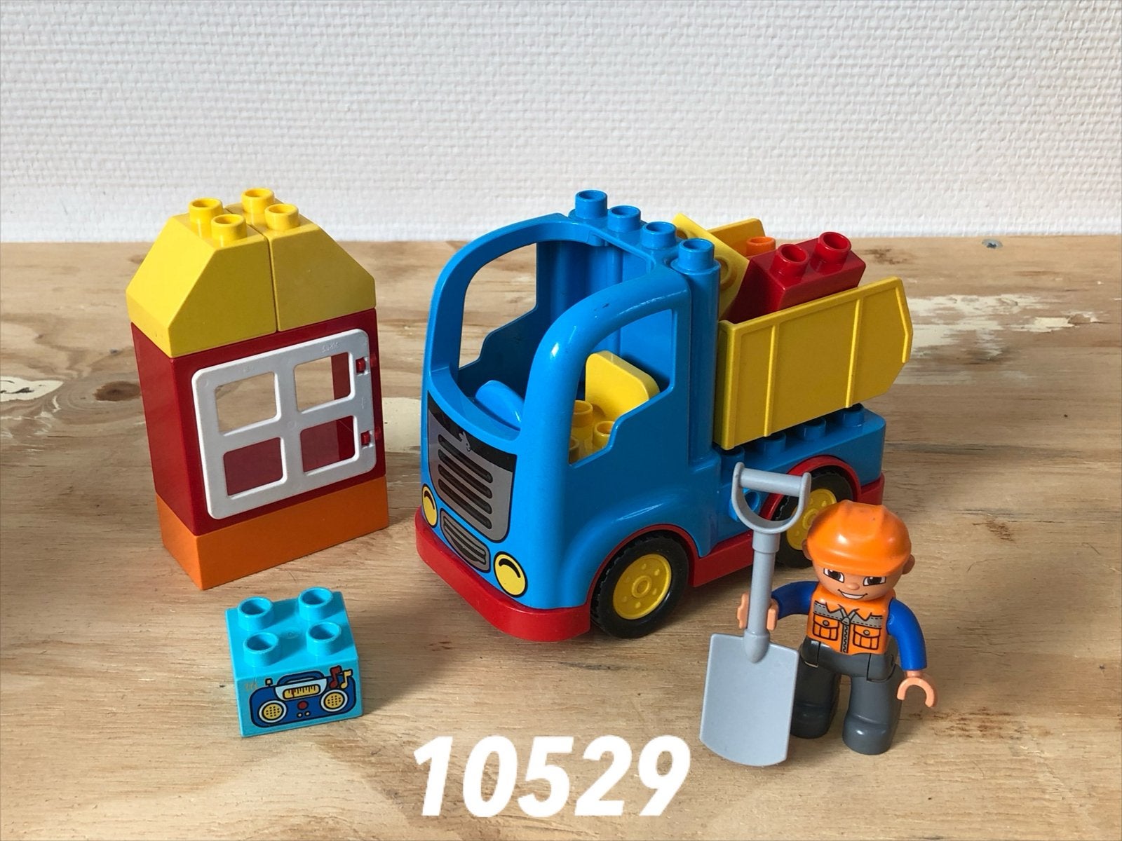 Duplo vrachtwagen kiepwagen 10529 (compleet) 3, Ophalen of Verzenden, Zo goed als nieuw, Complete set, Duplo