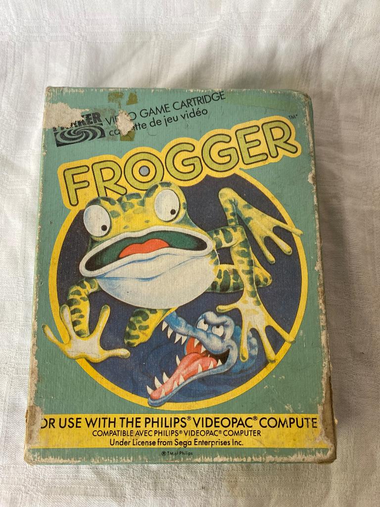 Frogger vintage computerspel 1983 Philips videopac, Puzzel en Educatief, Gebruikt, 1 speler, Onbekend