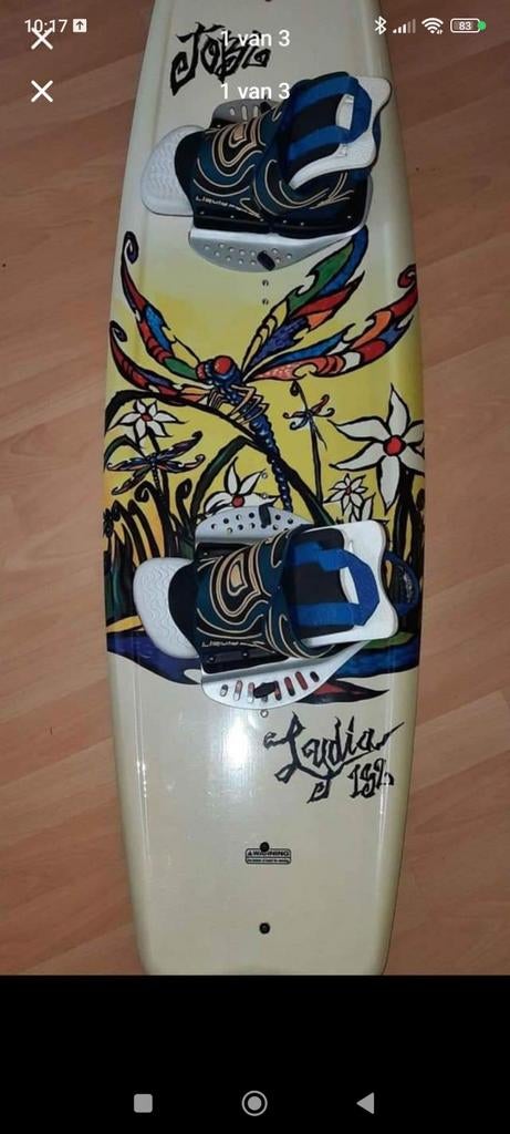 Jobe Laudia 132 Wakeboard met Liquid Force bindingen, Ophalen