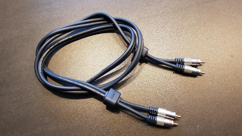 MasterCable RCA Interconnect Kabel 1,5 Meter, Verzenden, Zo goed als nieuw, Minder dan 2 meter, Interlink-kabel