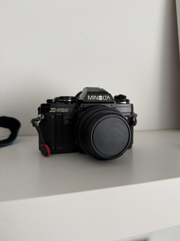 Minolta X700 + 50mm 1.7 in mint condition, Ophalen, Zo goed als nieuw, Spiegelreflex, Minolta