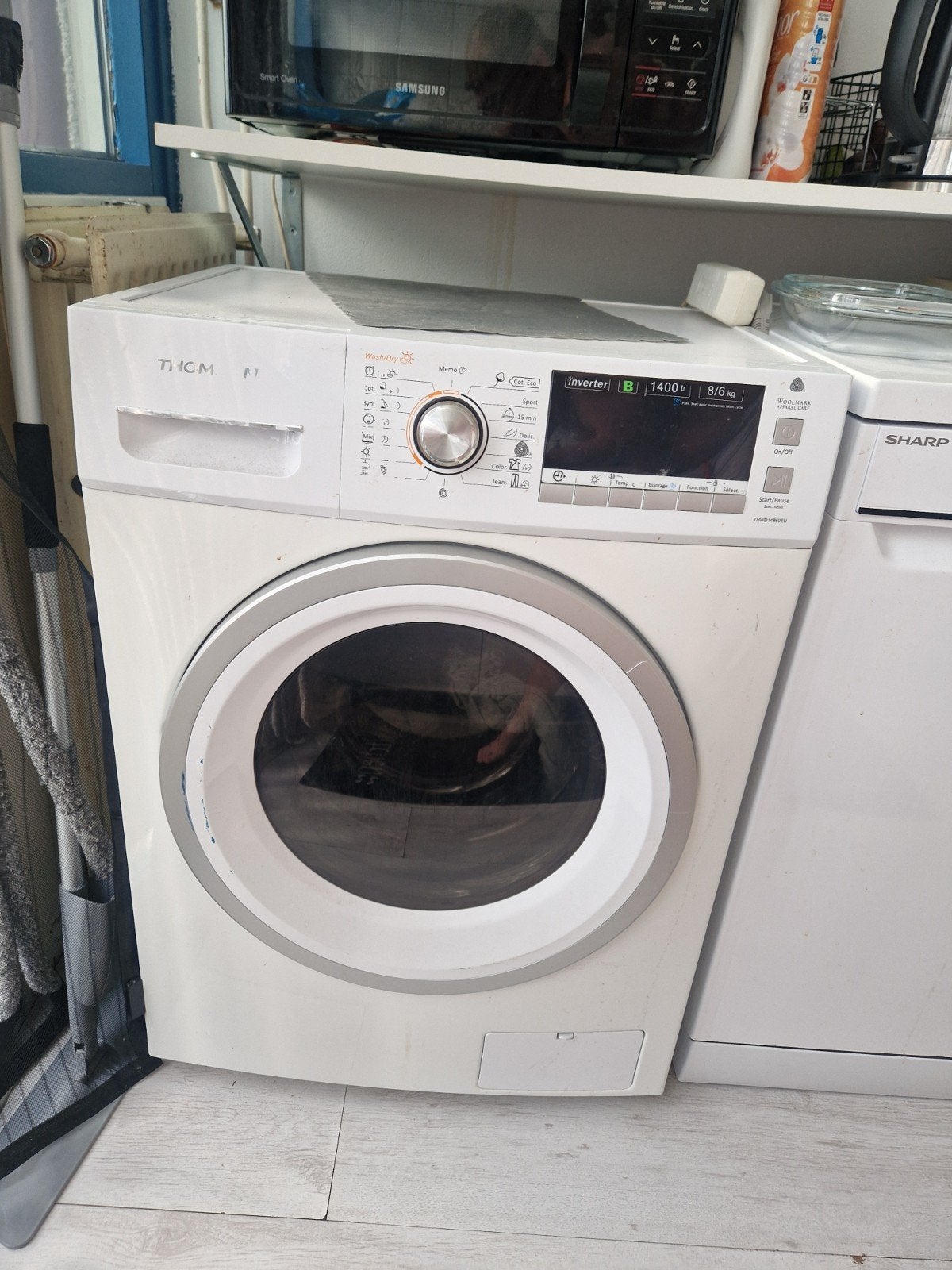 Wasmachine met 8 kg inhoud en 1400 toeren, Witgoed en Apparatuur, Wasmachines, Ophalen of Verzenden