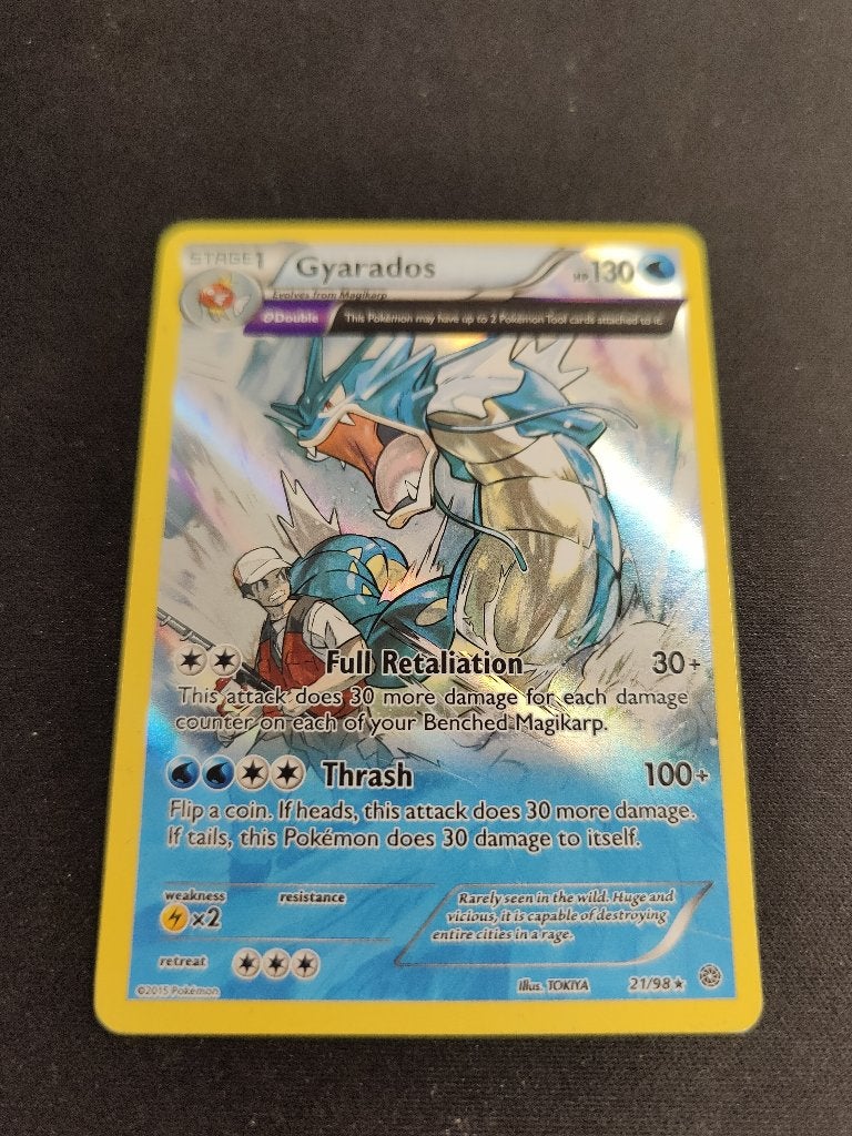Gyarados 21/98 Pokemon kaart reverse holo €44.99, Hobby en Vrije tijd, Ophalen of Verzenden, Zo goed als nieuw