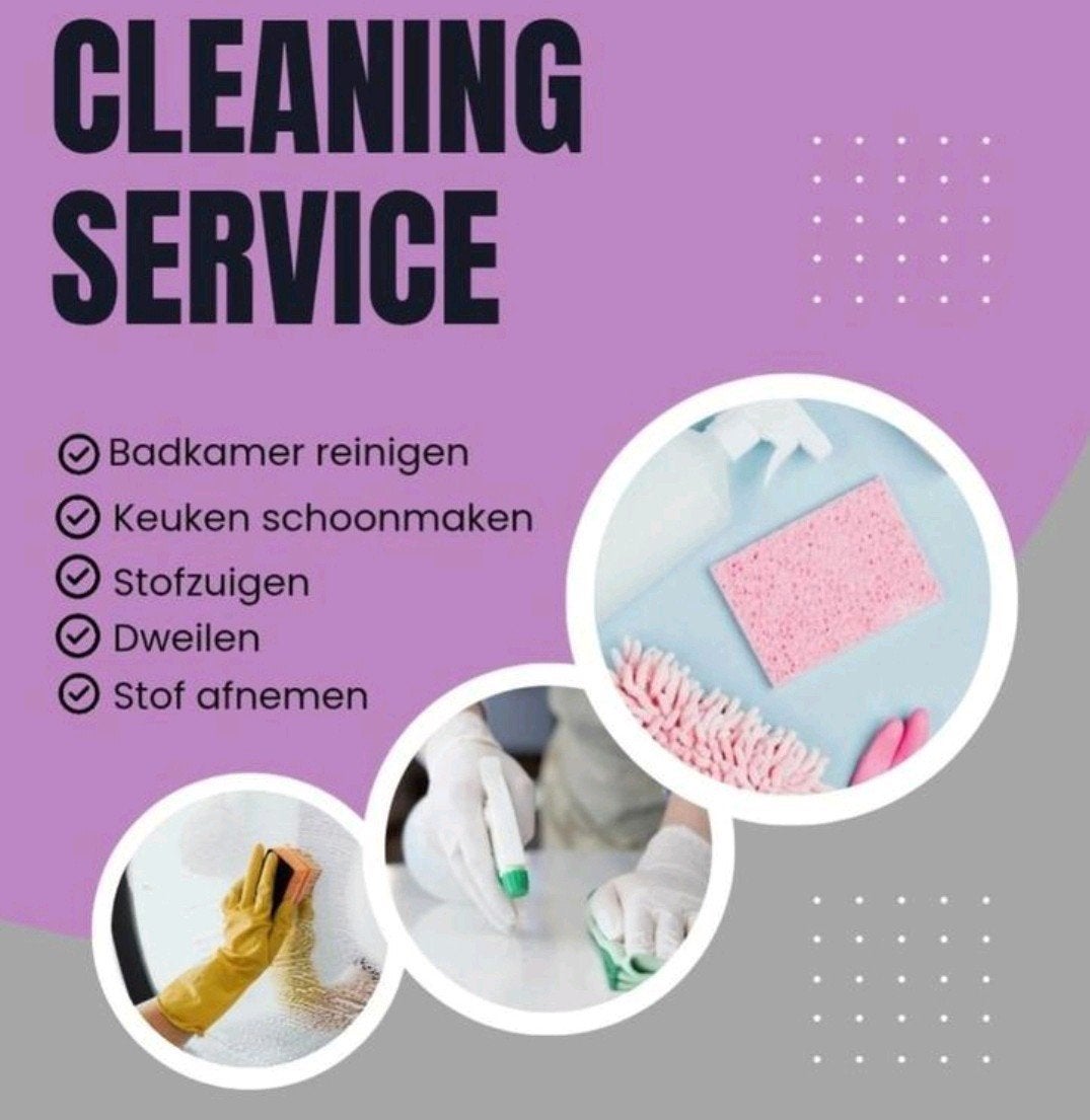 Schoonmaakster aangeboden!