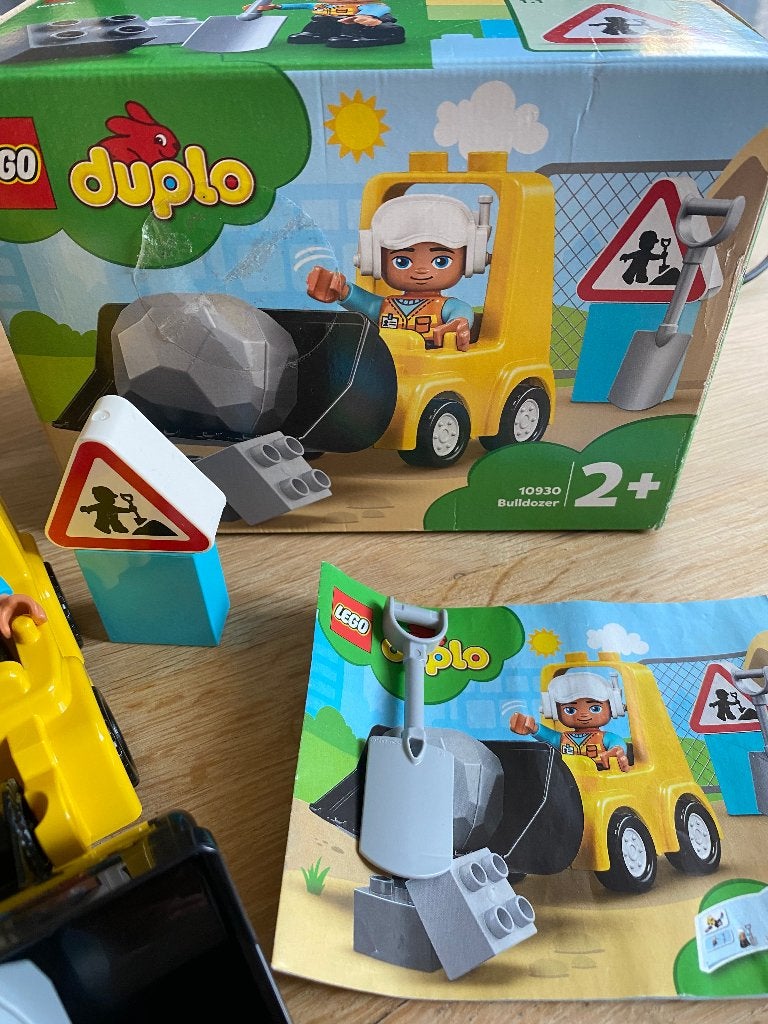 Lego Duplo Bulldozer 10930 - Zo goed als nieuw, Compleet, Overige thema's, Ophalen of Verzenden, Zo goed als nieuw