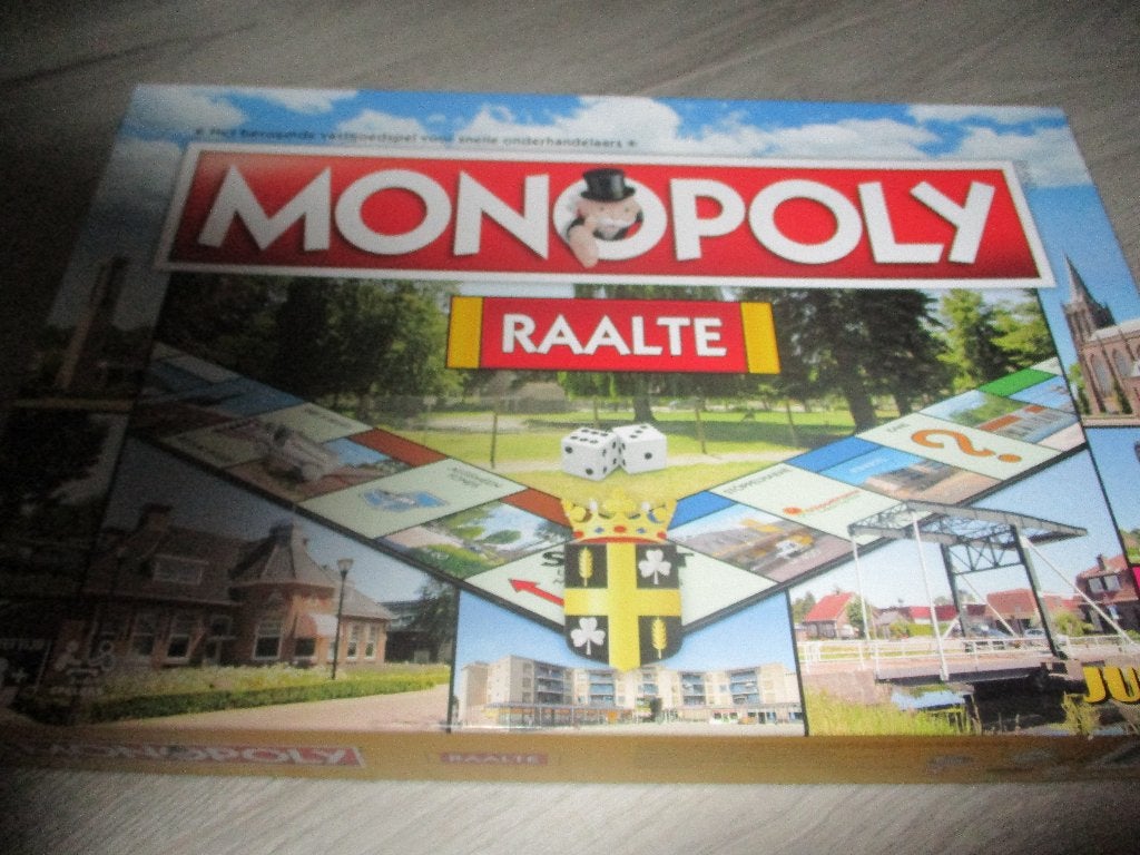bordspel nieuw Monopoly Raalte Monopolie gelimiteerd, Vijf spelers of meer, Ophalen of Verzenden, Nieuw, Monopoly