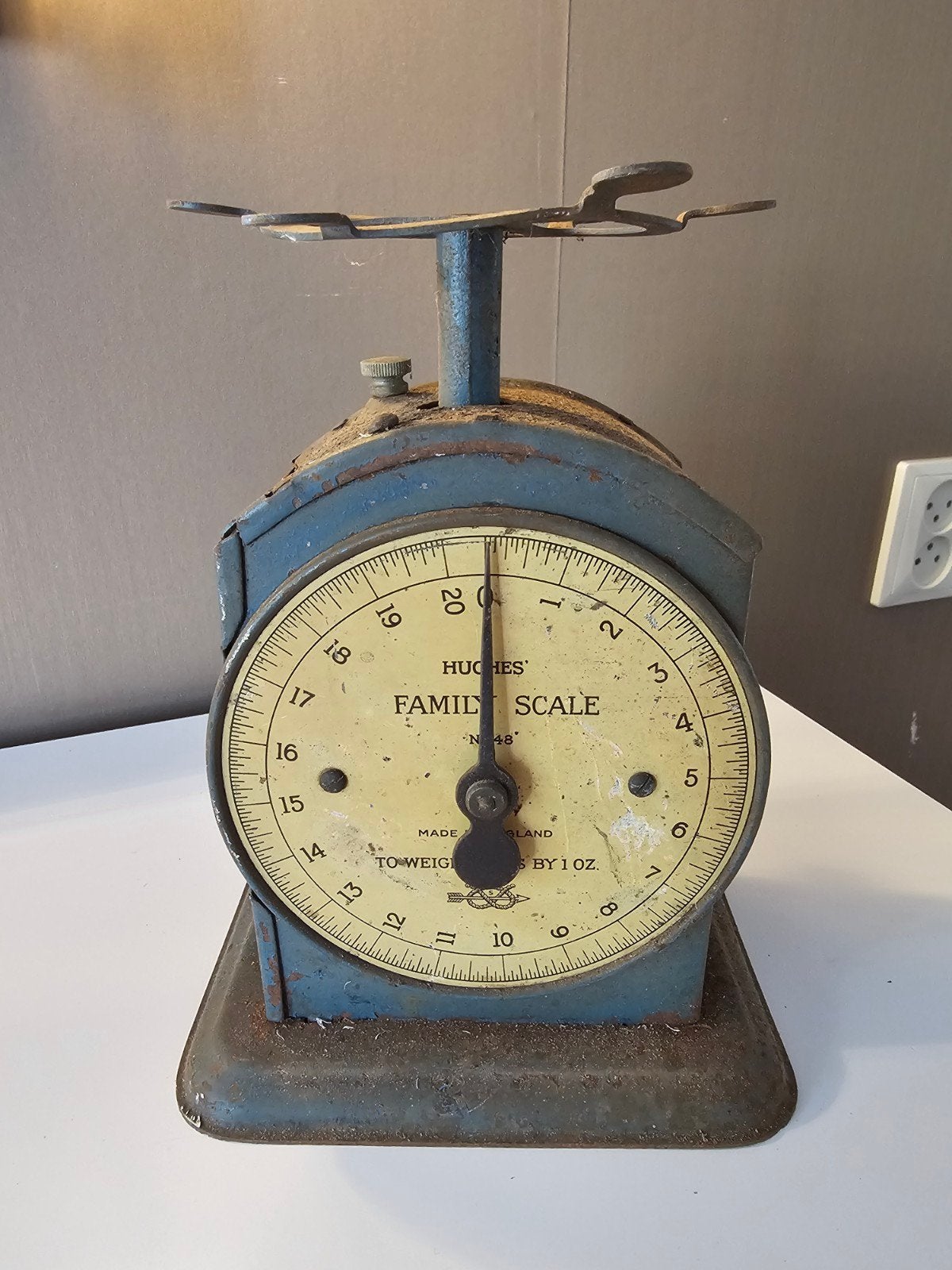 Antieke Salter Hughes Family Scale No. 48 – ca. 1920 – Engel, Antiek en Kunst, Ophalen of Verzenden