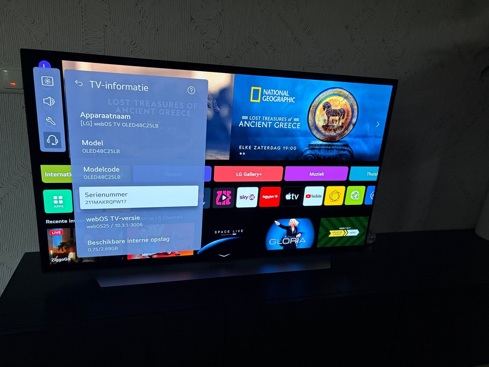 LG OLED48C25LB 48” OLED evo 4K Smart TV, Ophalen, Zo goed als nieuw, 100 cm of meer, 4k (UHD)