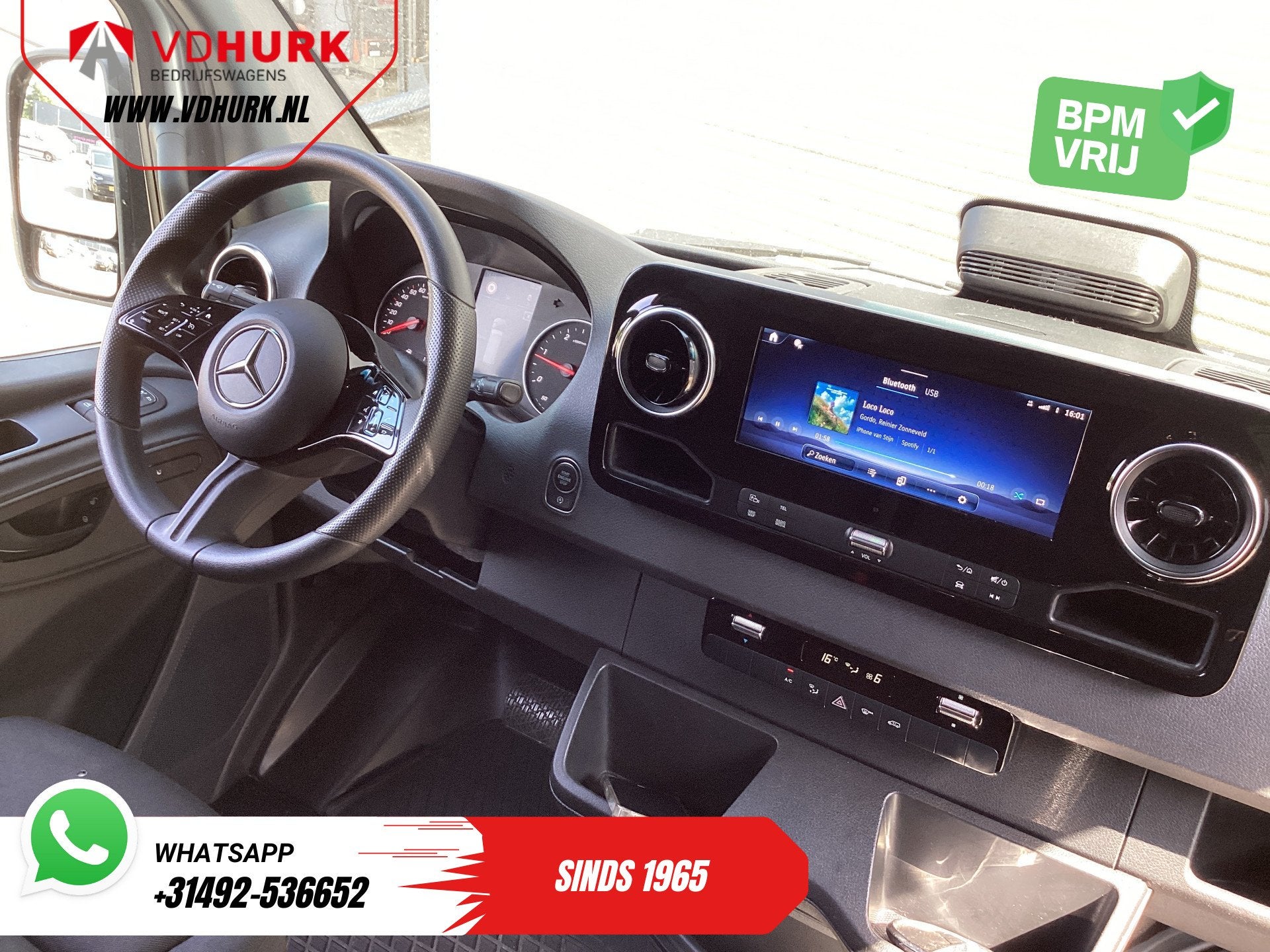 Mercedes-Benz Sprinter 317 CDI Aut. L2H2 LED/ Gev.Stoel/ Nav, Automaat, 4 cilinders, 2000 kg, Bedrijf