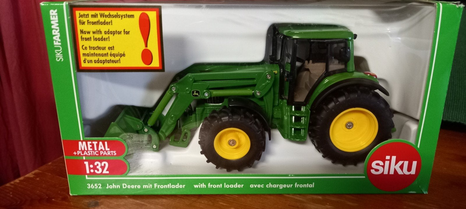 Siku John Deere 6820 met voorlader 1:32, Ophalen of Verzenden, Zo goed als nieuw, Tractor of Landbouw, SIKU