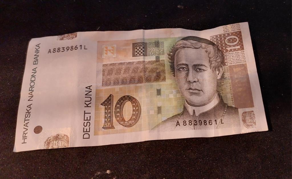 Bankbiljet 10 kuna Kroatië, Ophalen of Verzenden, Buitenland, Bankbiljetten