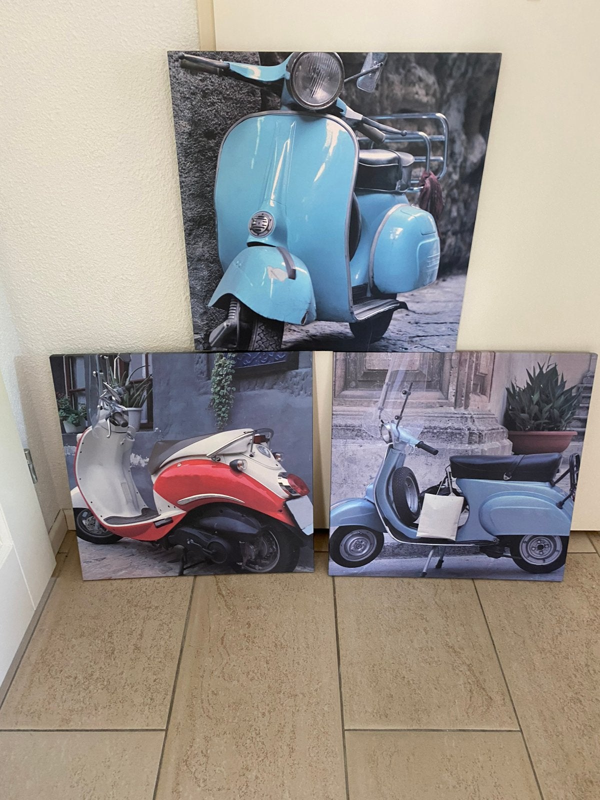 3 schilderijen, Ophalen of Verzenden, Zo goed als nieuw, Schilderij