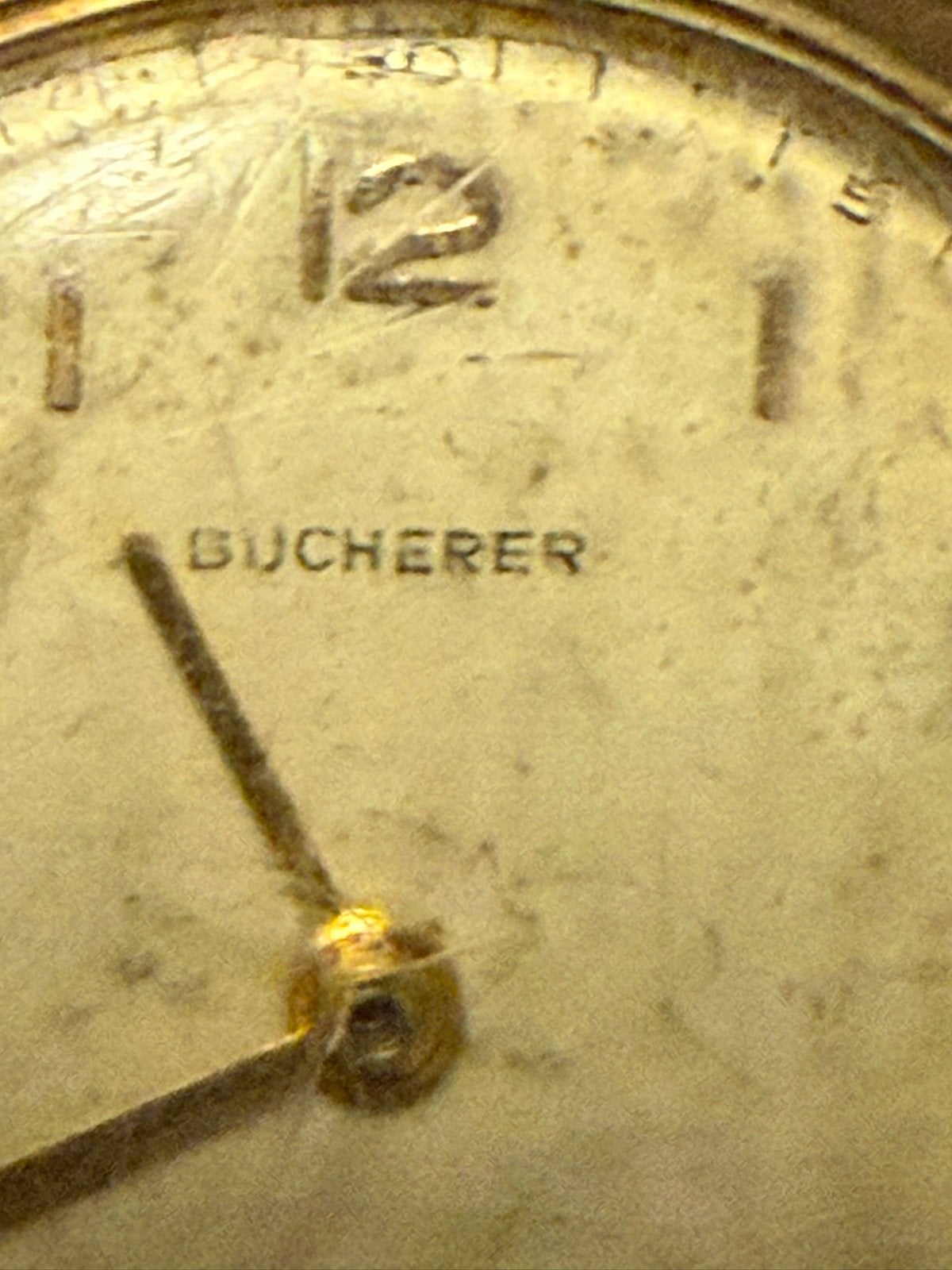 Vintage Bucherer Polshorloge - Verguld met Leren Band, Overige merken, Overige materialen, Met bandje, Polshorloge