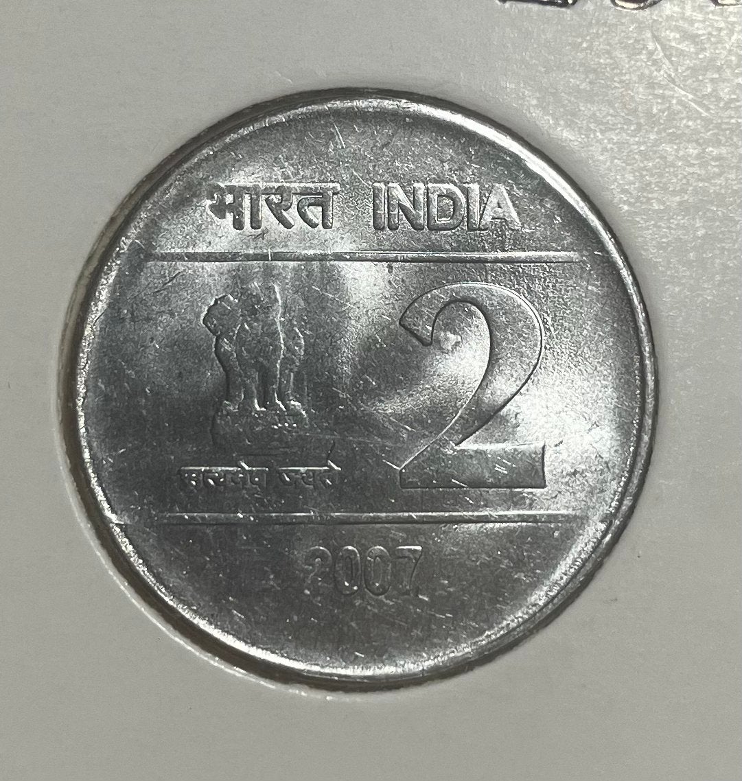 2 rupee India 2007, Ophalen of Verzenden, Zuid-Azië