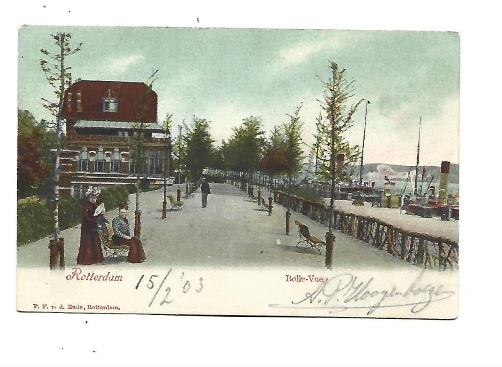 Rotterdam -Belle Vue, Verzenden, Voor 1920, Gelopen, Zuid-Holland