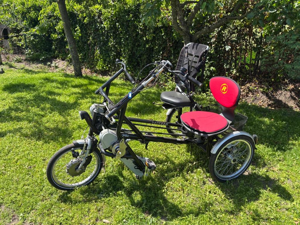 Van Raam Fun2Go Duofiets met elektrische ondersteuning, Ophalen of Verzenden, Gebruikt, Schijfrem