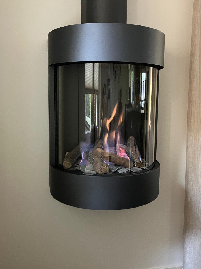 Bellfires Free Bell hangende gashaard, Ophalen, Gebruikt, Hangende haard, Gashaard