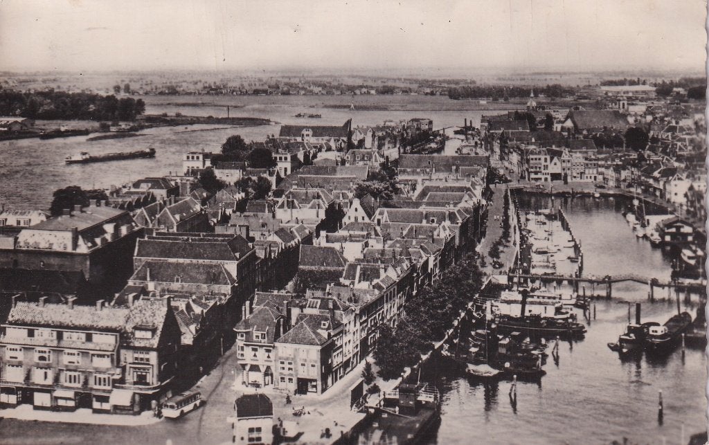 Dordrecht panorama, Verzenden, 1960 tot 1980, Gelopen, Zuid-Holland