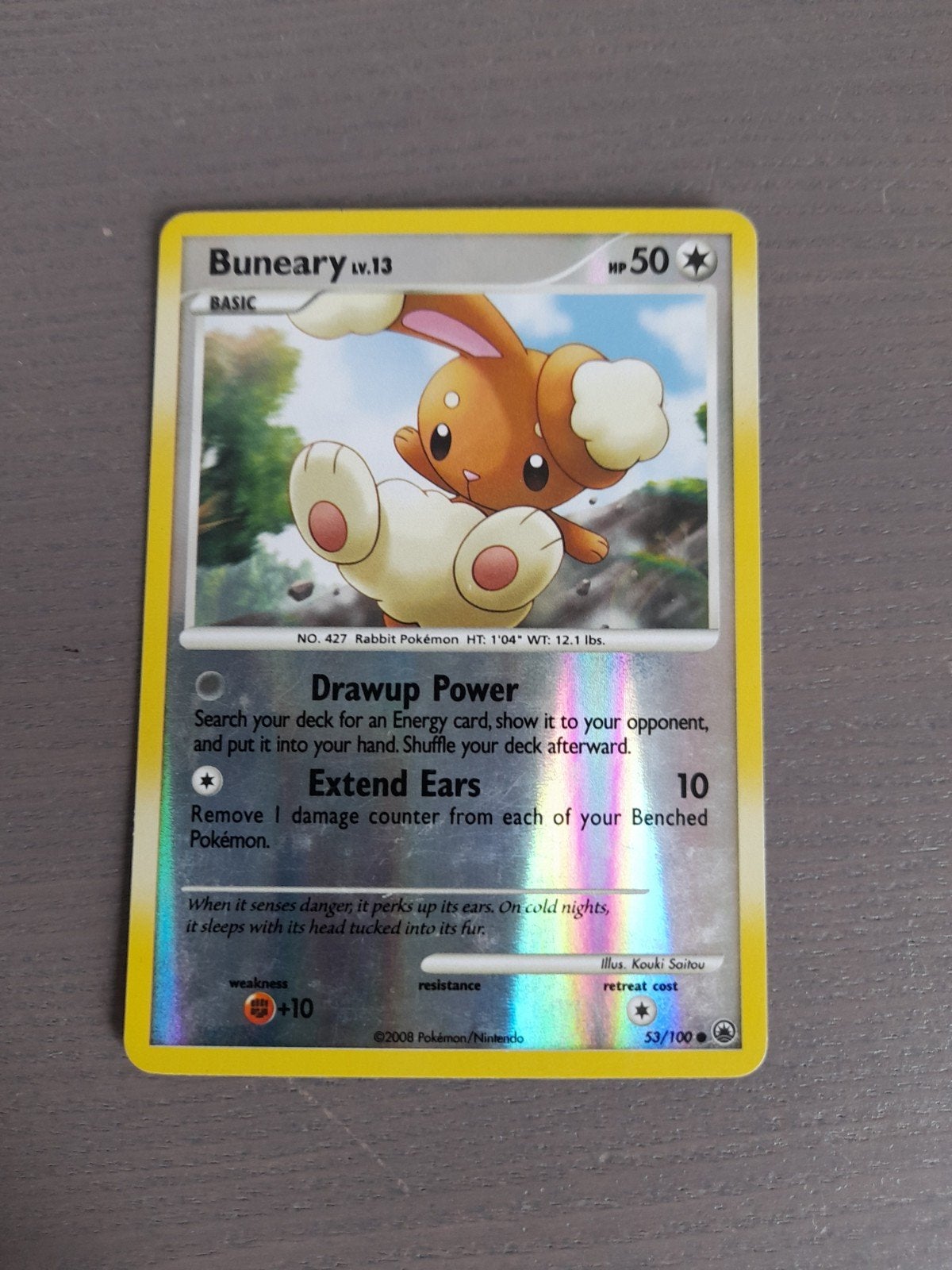 Majestic dawn 53/100 buneary reverse, Ophalen of Verzenden, Gebruikt, Losse kaart, Foil