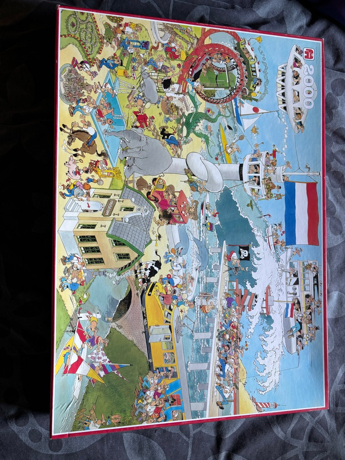 Jan van Haasteren Puzzel 2000 stukjes - De Haven, Ophalen, Meer dan 1500 stukjes, Zo goed als nieuw, Legpuzzel