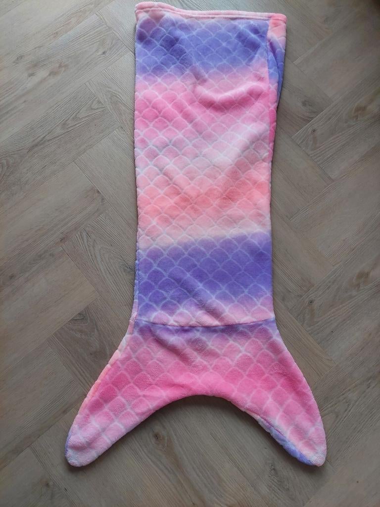 Zeemeermin staart deken 115 cm lang, Ophalen of Verzenden, Gebruikt, 100 cm of meer, Deken