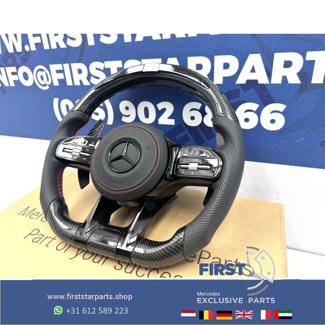 AMG CARBON STUUR + LED TOERENTAL INDICATOR A35 A45 CLA45 C63, Gebruikt, -, Ophalen of Verzenden, -