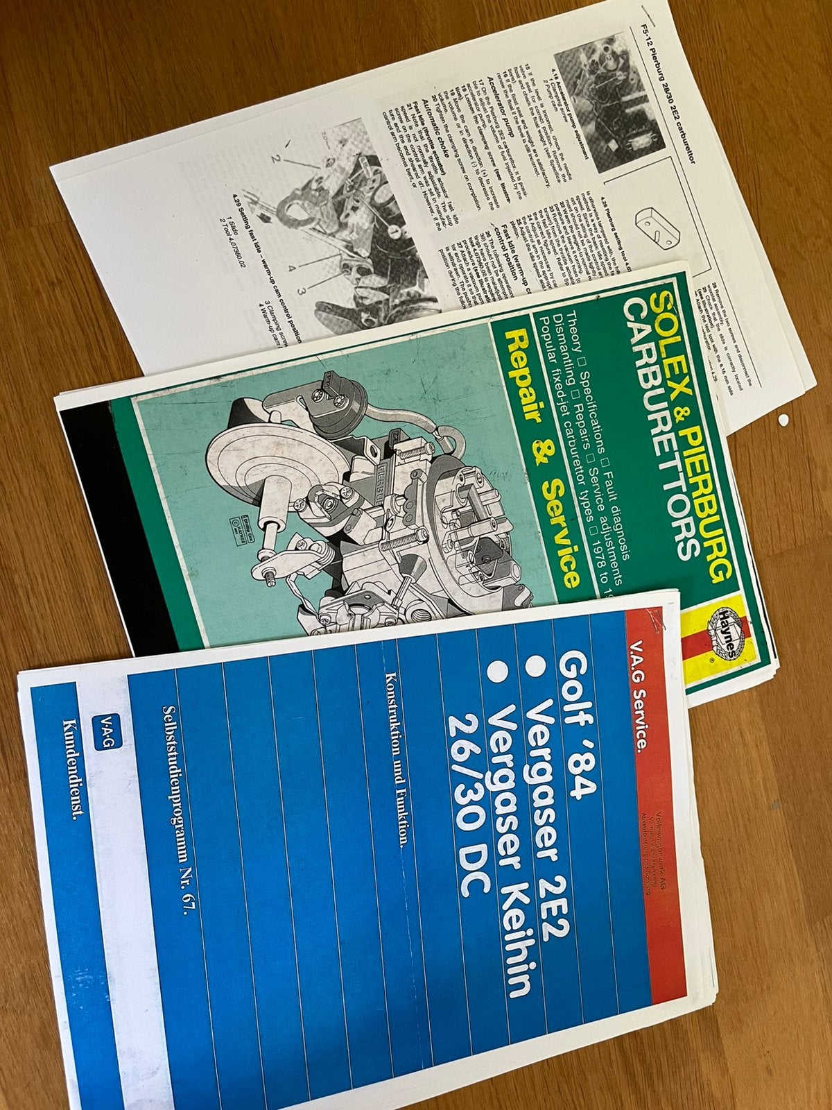 VW Audi Golf B2 Pierbug 2E2 SSP66 instructieboek, Auto diversen, Ophalen of Verzenden