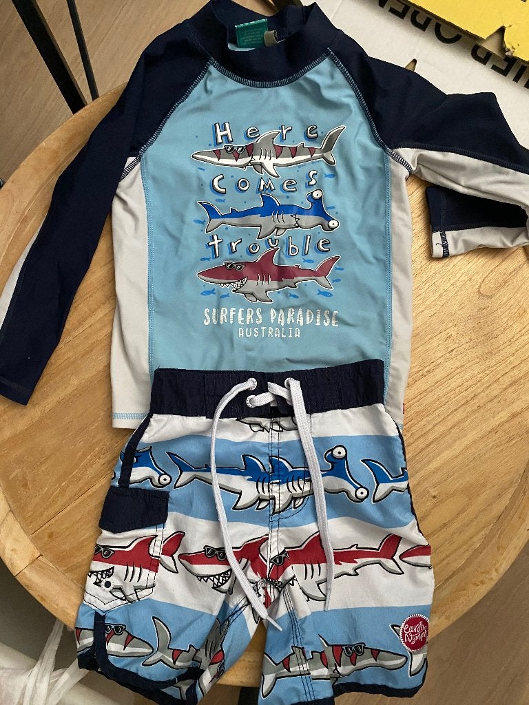 Zwemshirt en zwembroek, Ophalen, Gebruikt, Sport- of Zwemkleding, Jongen