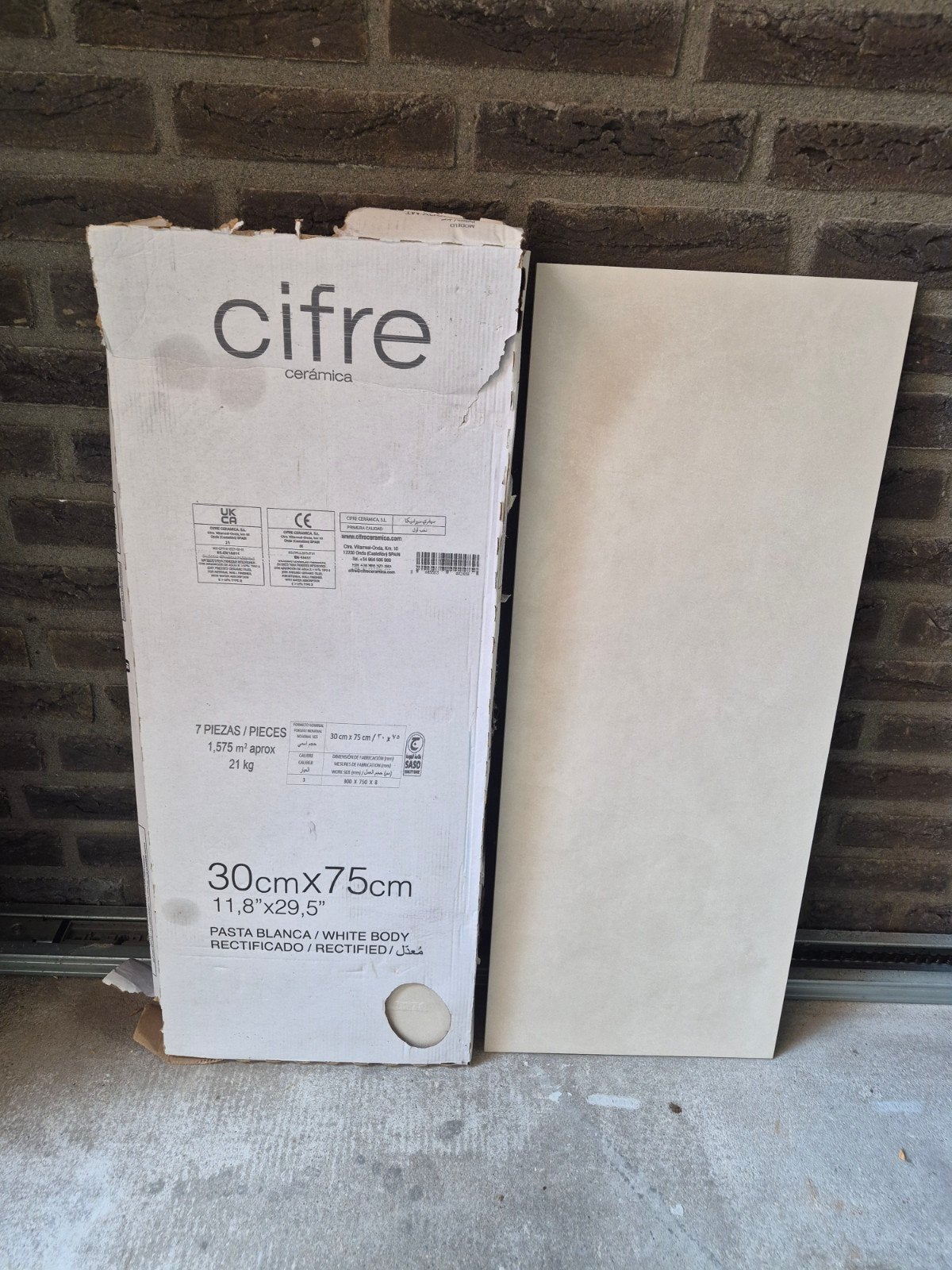 Cifre Ceramica Keramische Tegels 30x75cm, Ophalen, 60 cm of meer, Nieuw, Minder dan 5 m²
