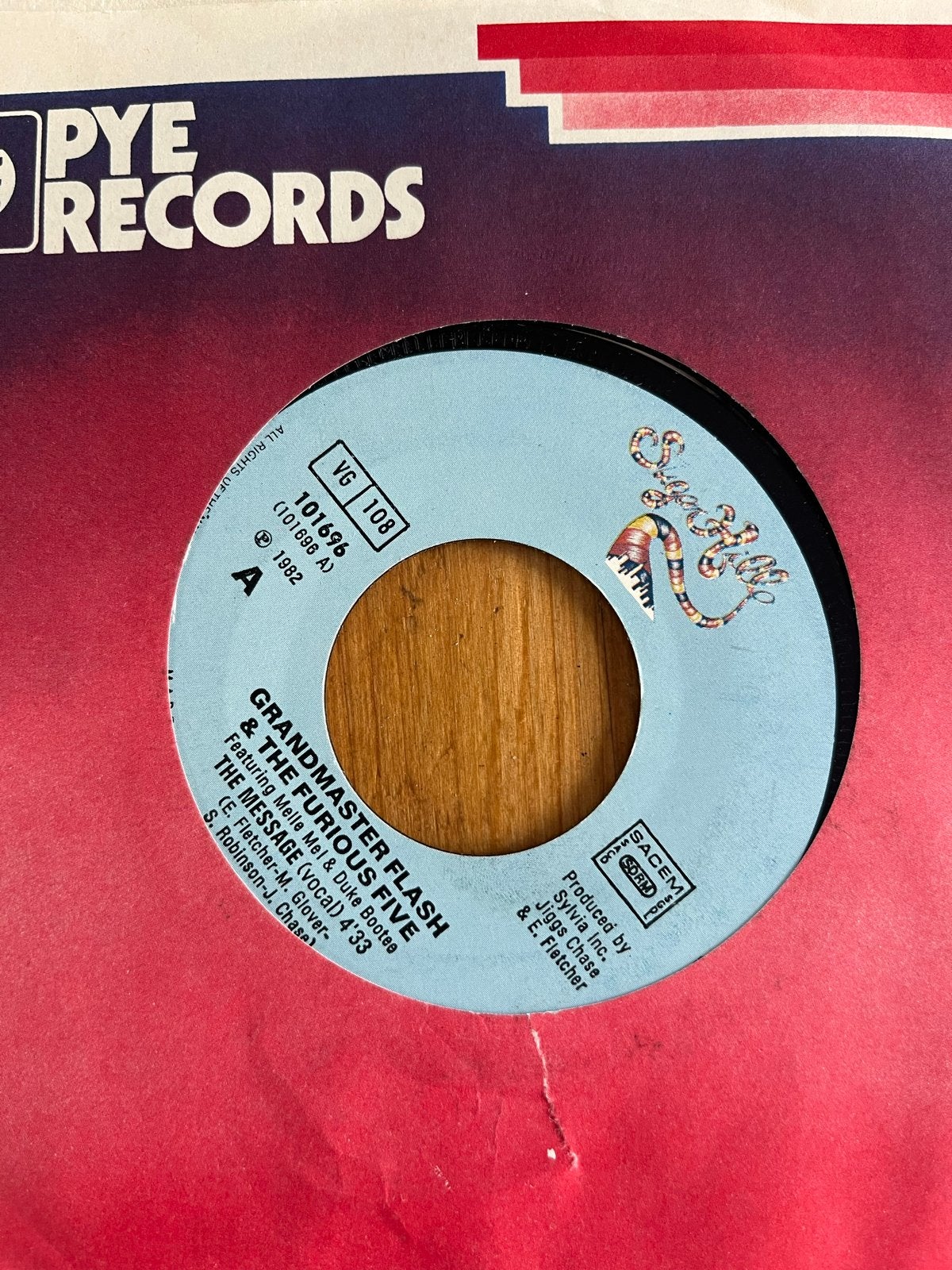 Grandmaster Flash & The Furious Five - The Message 7", Ophalen of Verzenden, 7 inch, Hiphop en Rap